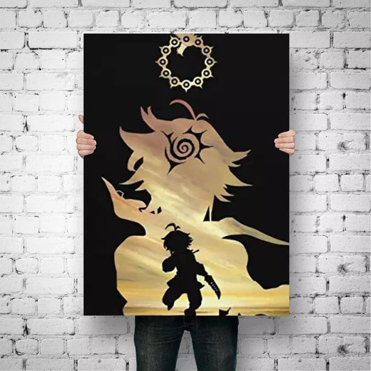 Toile seven deadly sins poster meliodas en cotton haute qualité
