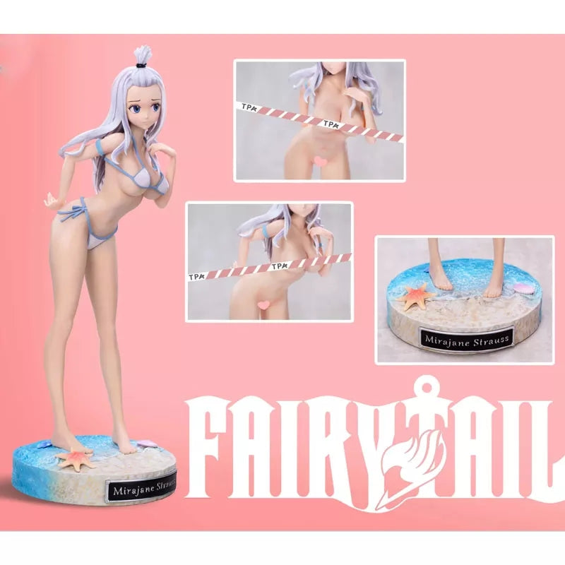 Fairy tail figurine sexy  mirajane strauss  maillot de bain detachable 27 cm
