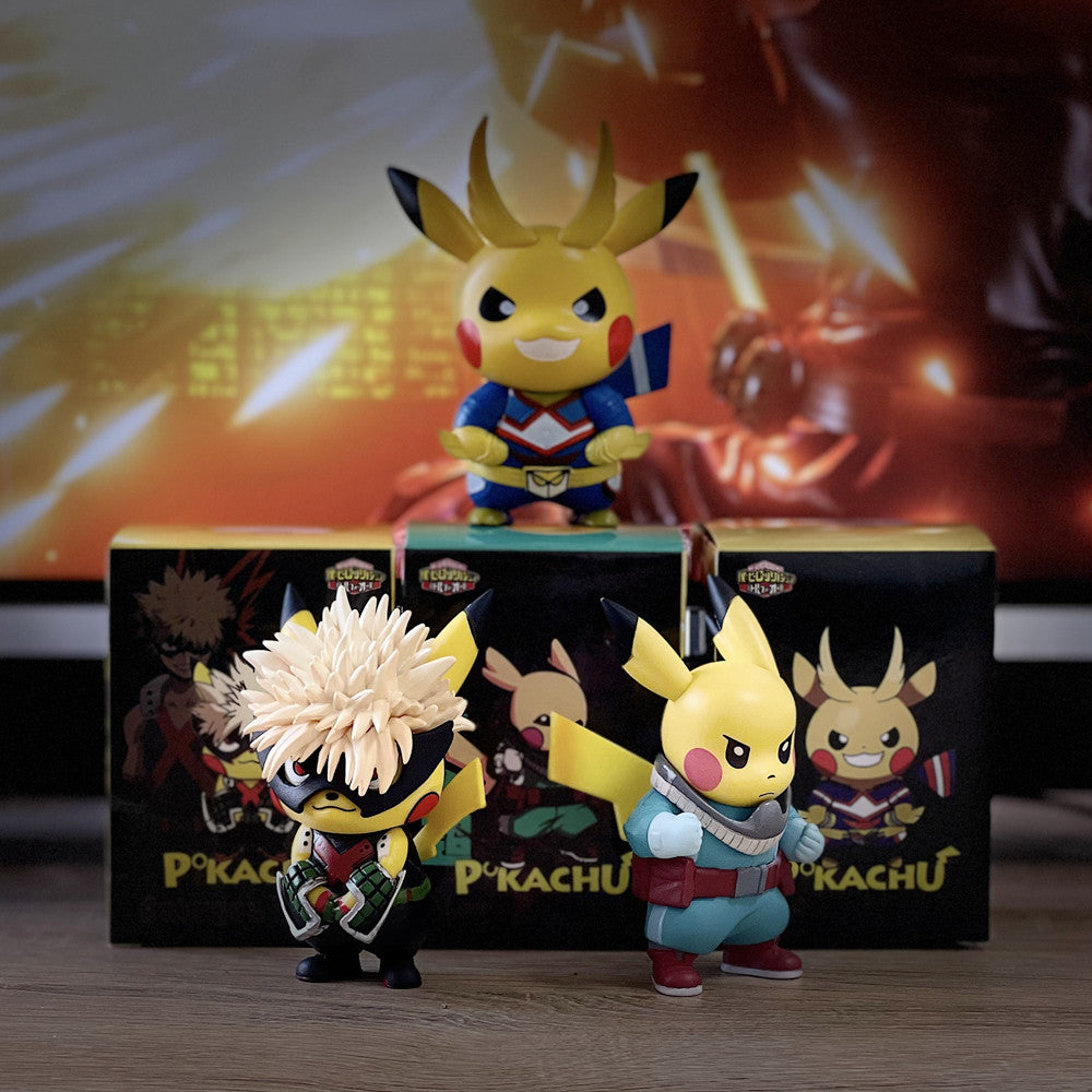 Pokemon figurine pikachu my hero academia deku all might ou bakugo