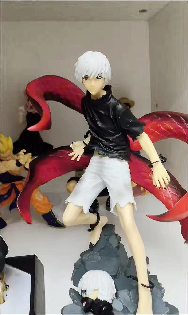 Tokyo ghool figurine ken kaneki statuette collection manga tete interchangeable 24cm