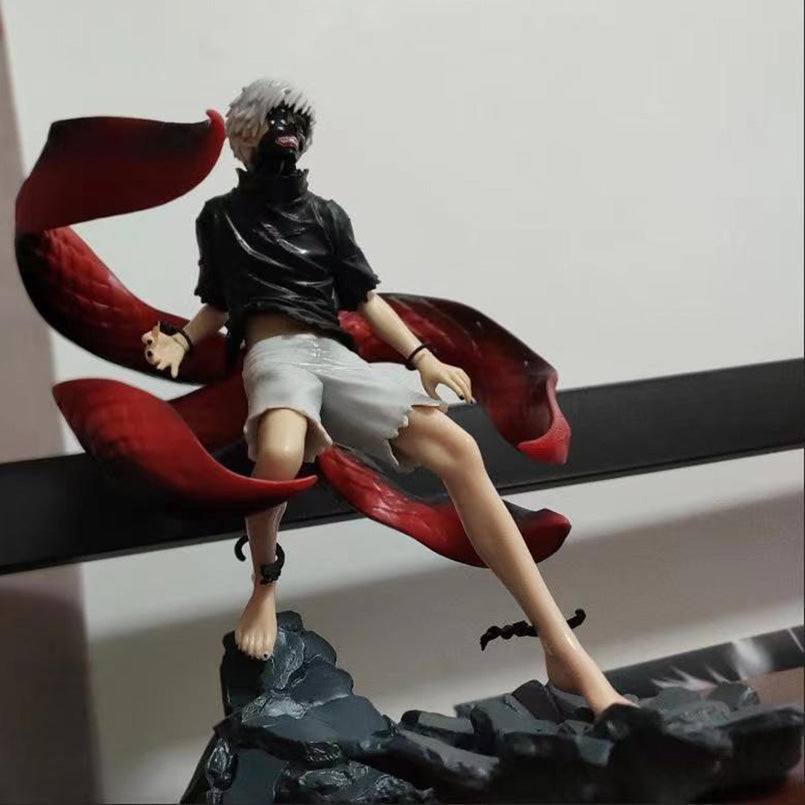 Tokyo ghool figurine ken kaneki statuette collection manga tete interchangeable 24cm