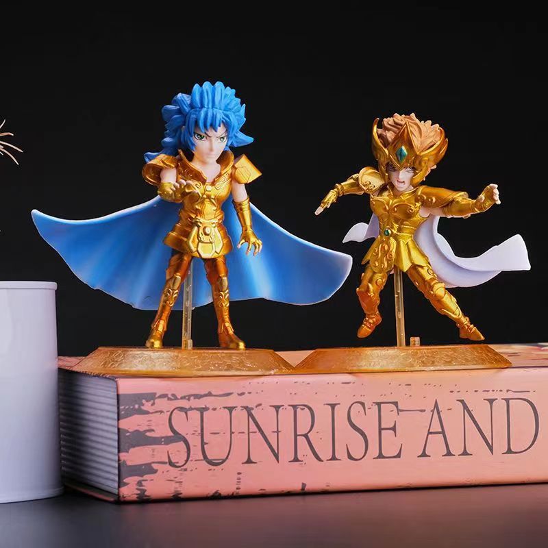 Figurines saint seiya lot de 5 pieces chevalier d'or 10cm