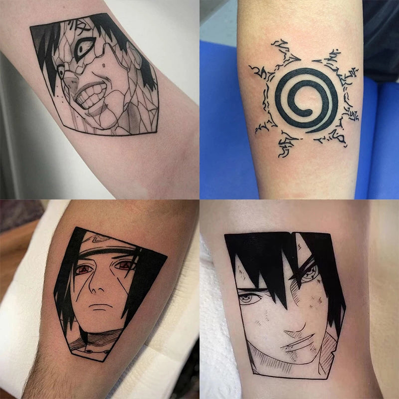 Tatouage naruto stickers temporaire lot 20 tatoo