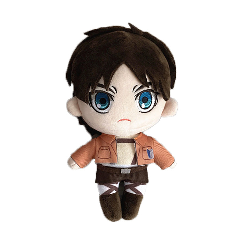 L'attaque des titans peluche eren mikasa ou levi doudou shingeki no kyojin 20 cm