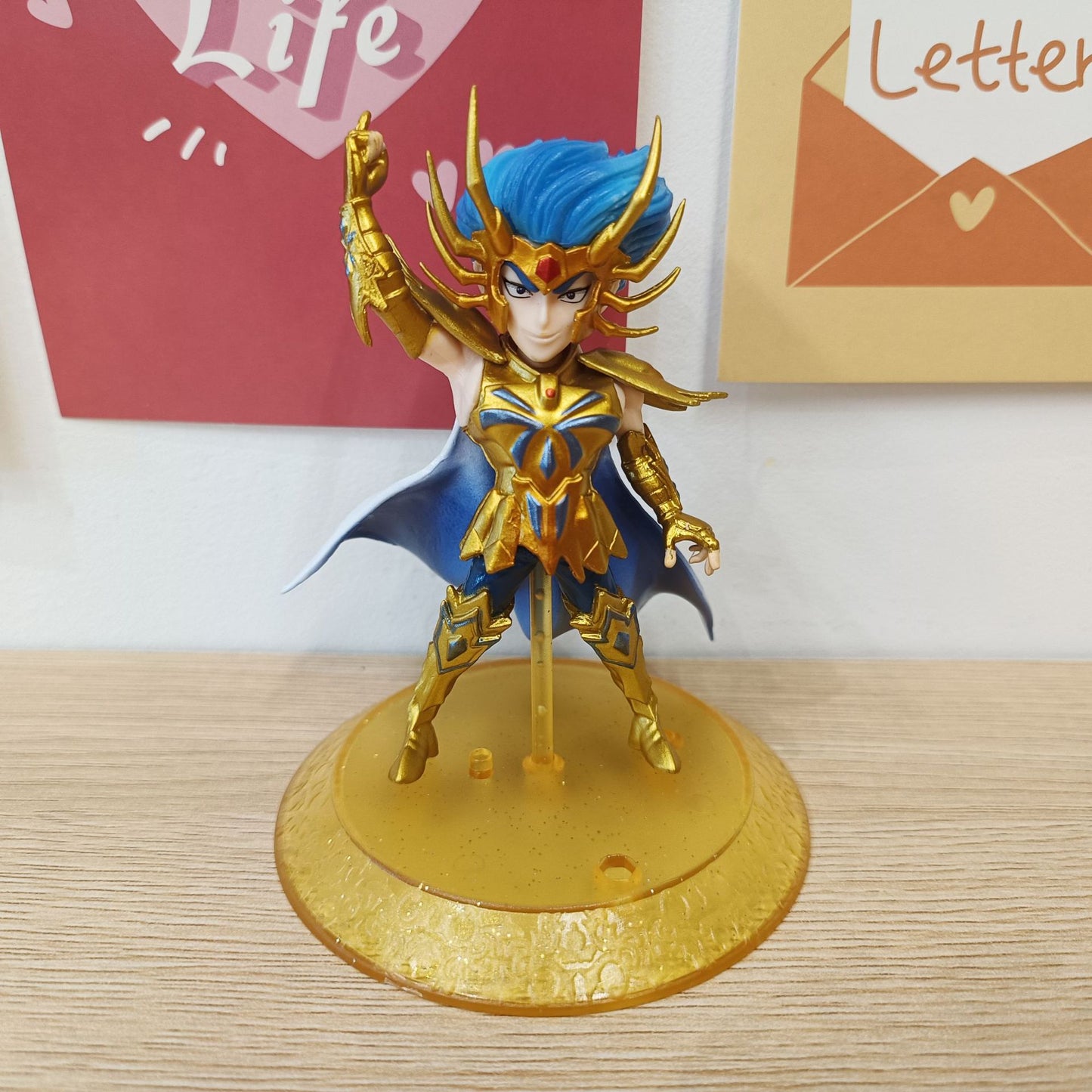 Figurines saint seiya lot de 5 pieces chevalier d'or 10cm