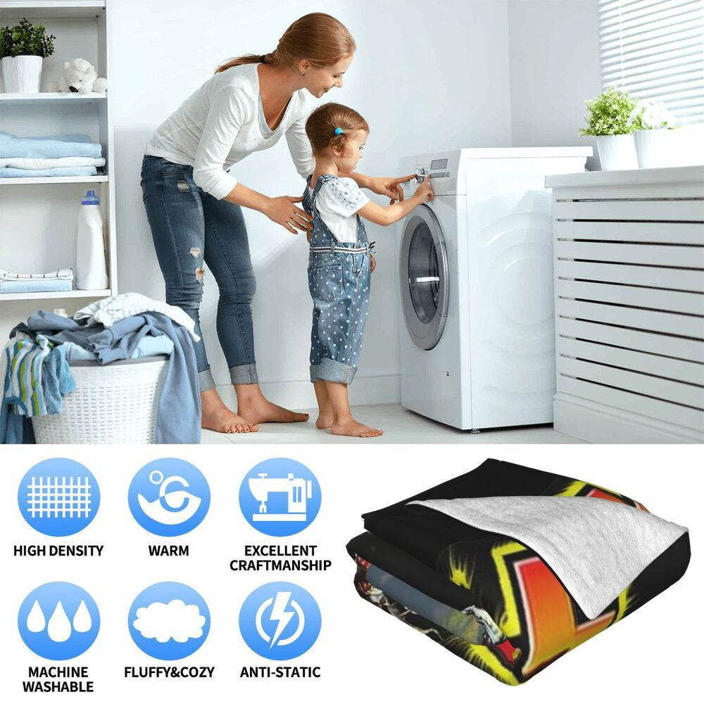 Fairy tail plaid couverture molletonné couvre lit style manga