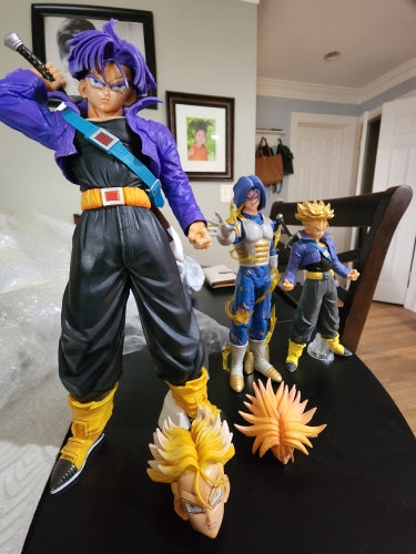 Dragon Ball Z figurine trunk geant 45cm jouet collection manga 2 tête changeable