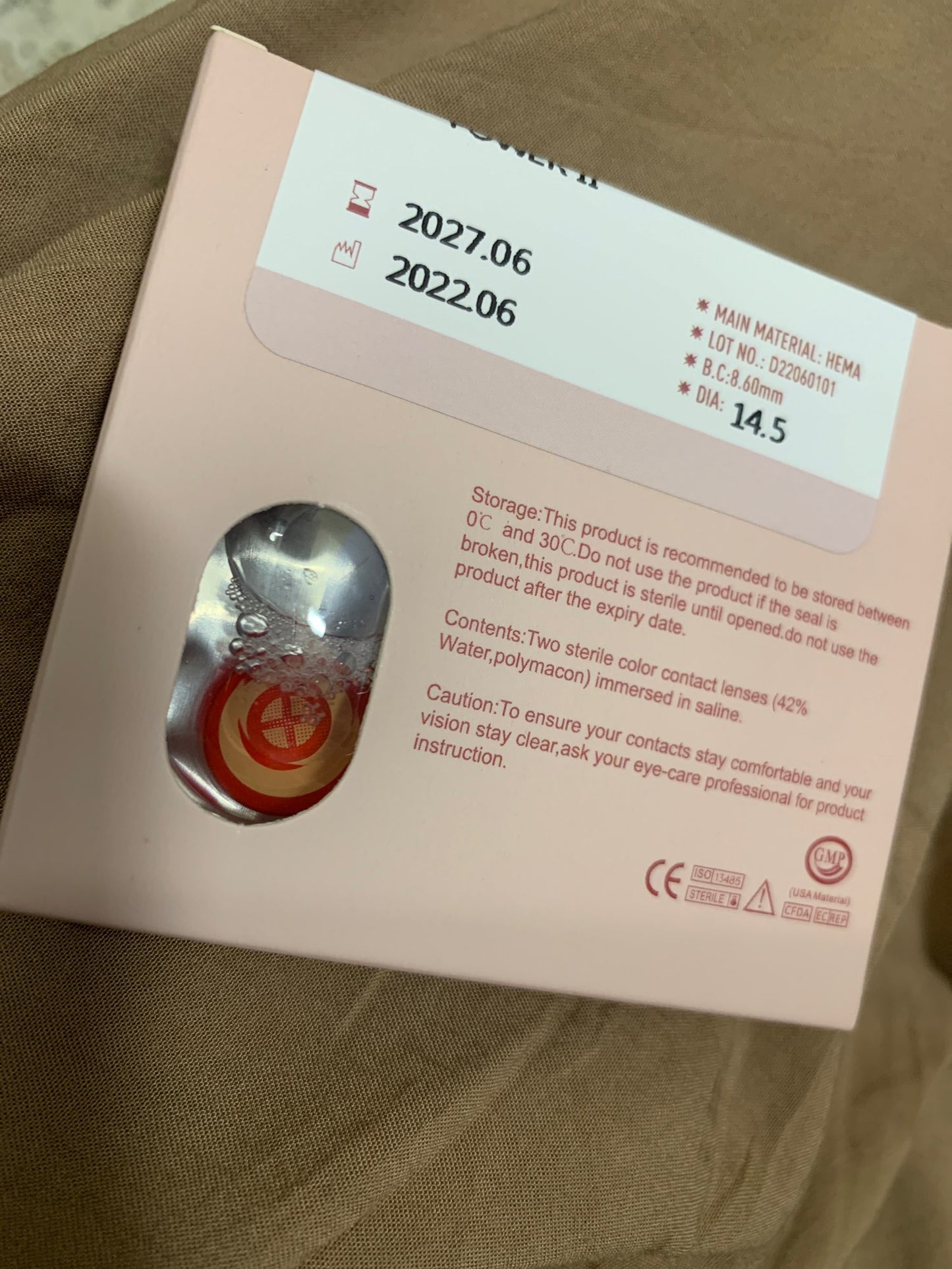 Lentille chainsaw man cosplay makima ou power