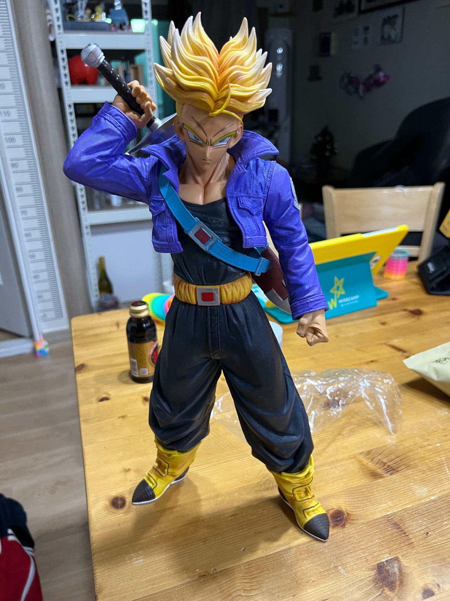 Dragon Ball Z figurine trunk geant 45cm jouet collection manga 2 tête changeable