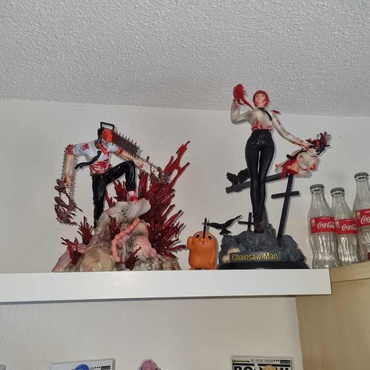 Figurine chainsaw man denji et makima 39cm
2 buste interchangeable