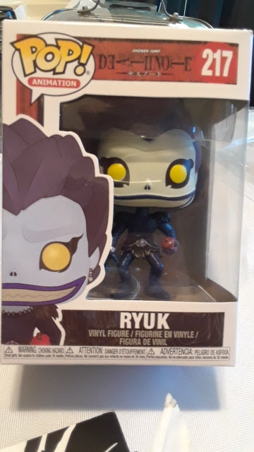 Funko pop ryuk pop animation death note 217 ou L avec cake 219