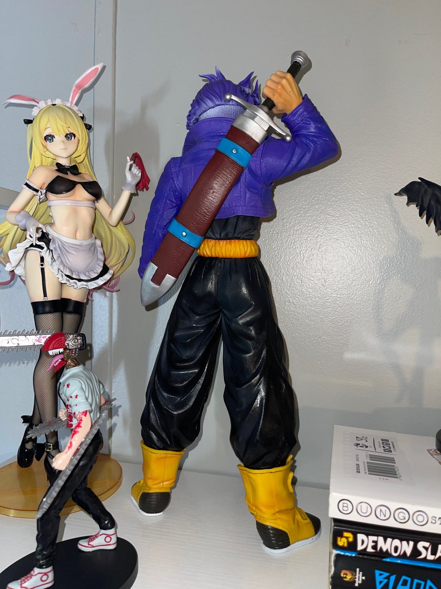 Dragon Ball Z figurine trunk geant 45cm jouet collection manga 2 tête changeable