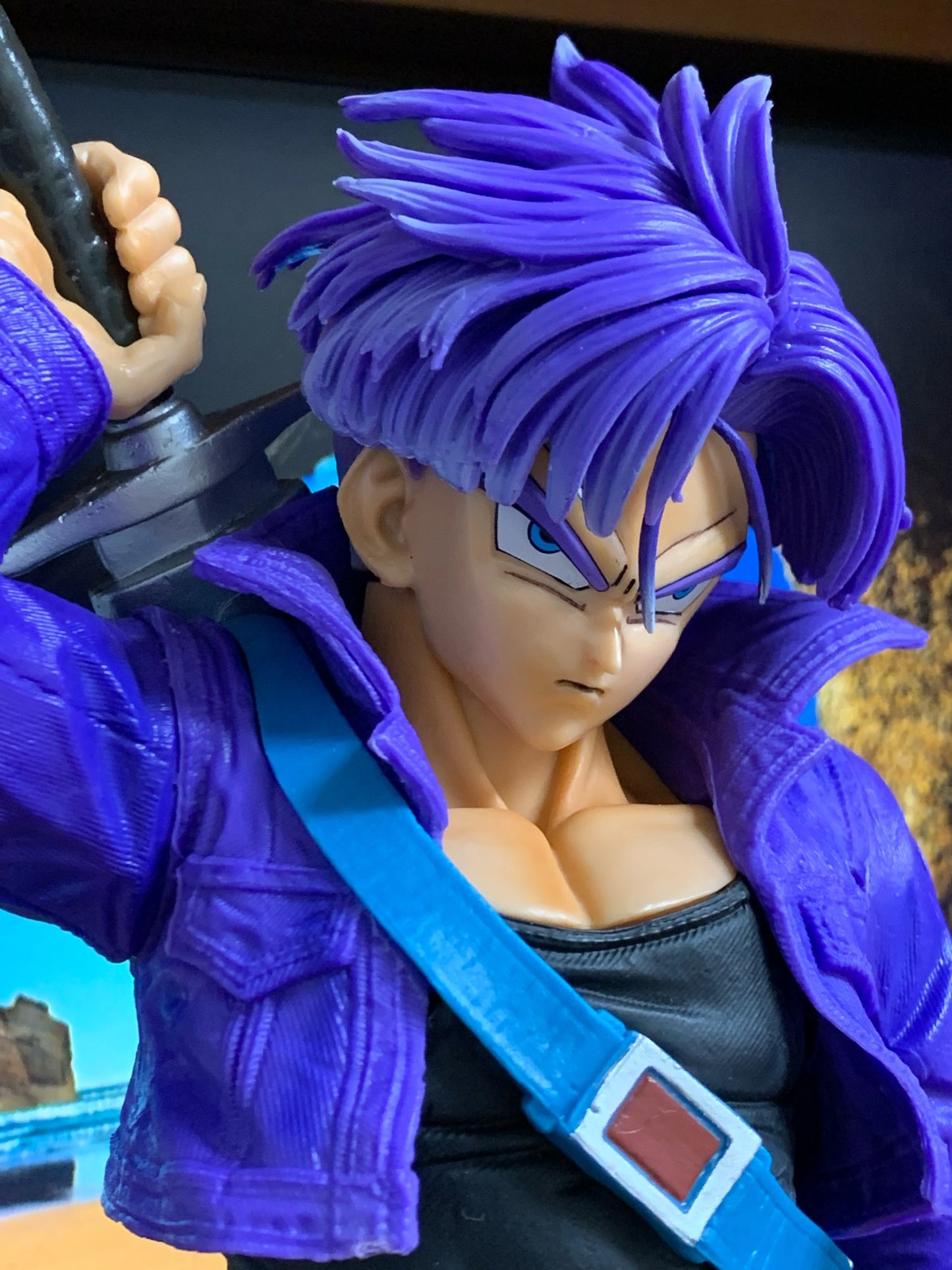 Dragon Ball Z figurine trunk geant 45cm jouet collection manga 2 tête changeable