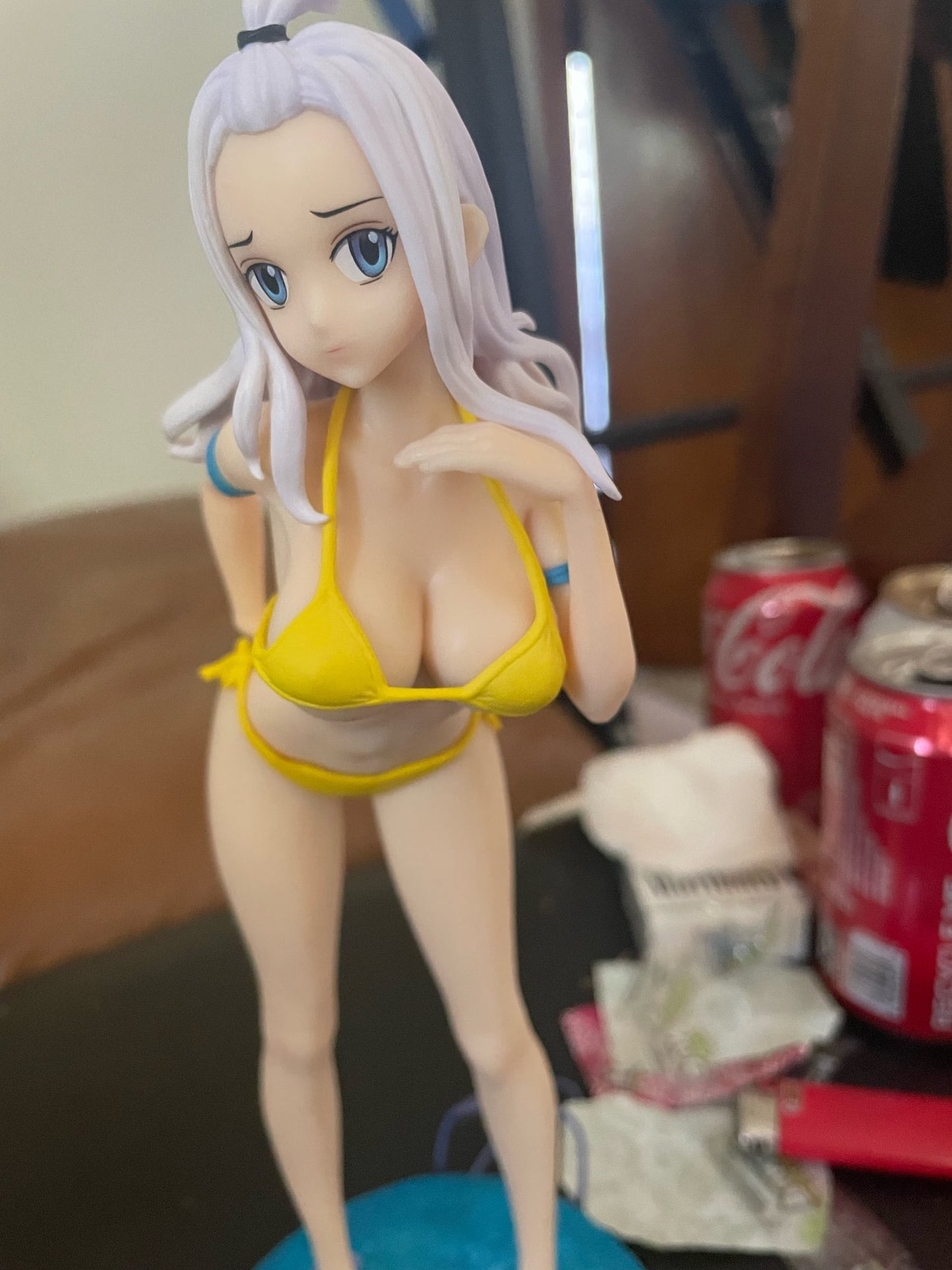 Fairy tail figurine sexy  mirajane strauss  maillot de bain detachable 27 cm