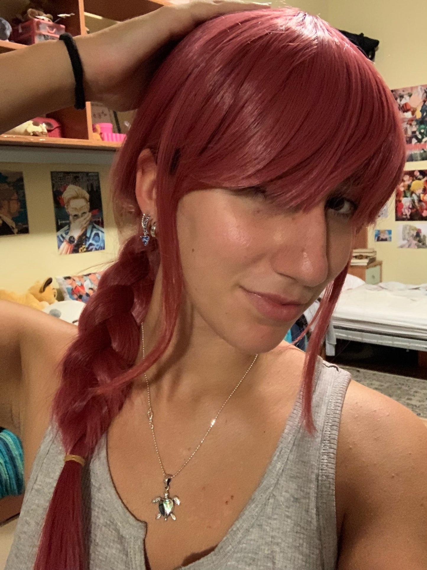 Perruque makima cosplay chainsaw man