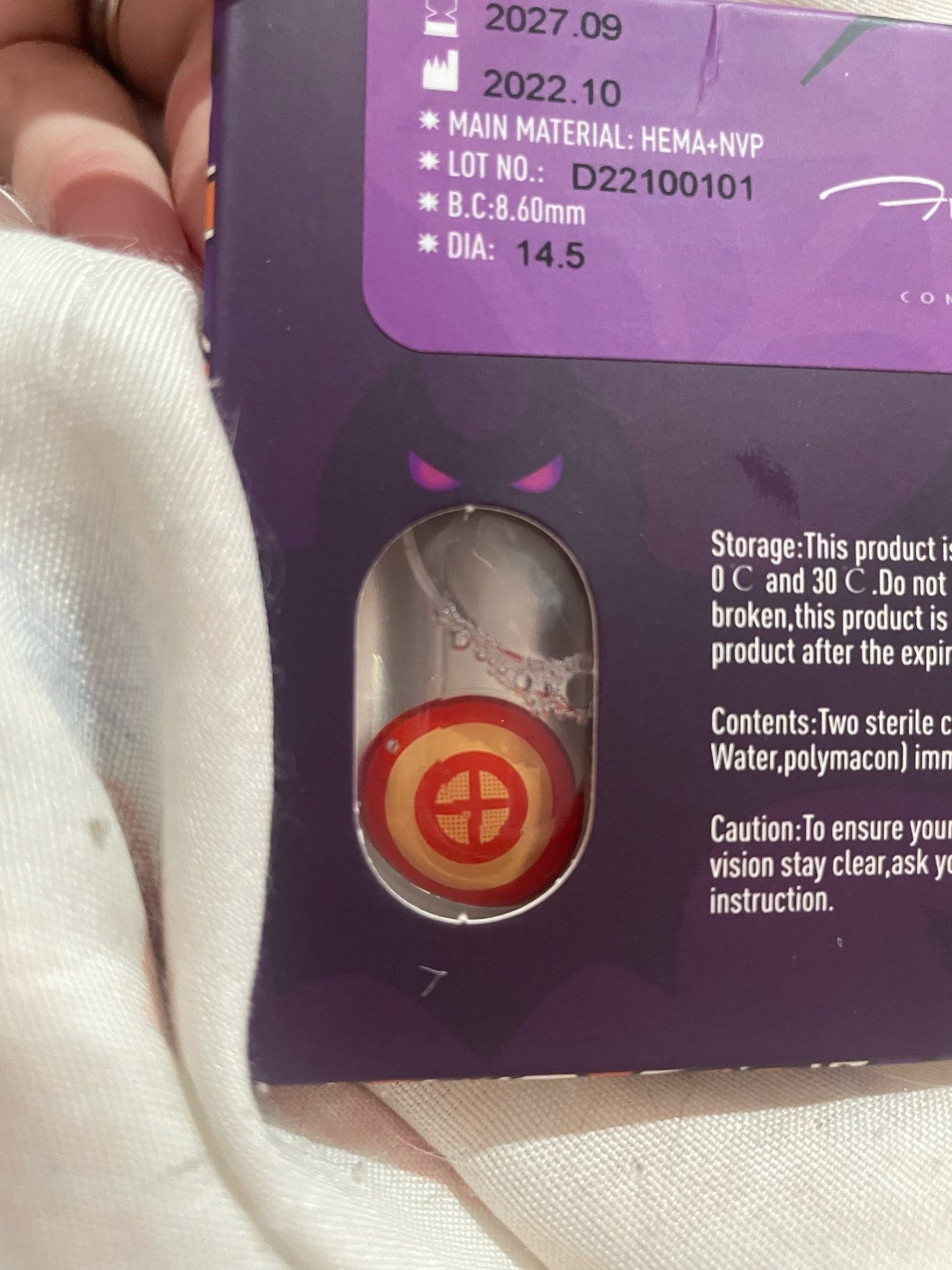 Lentille chainsaw man cosplay makima ou power