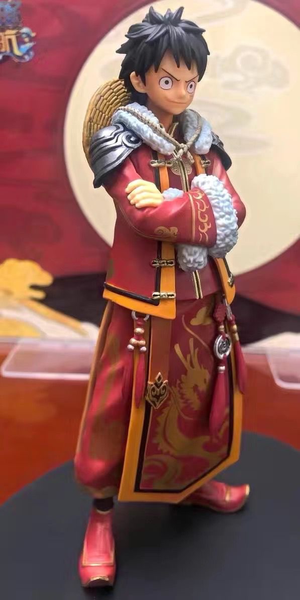 Figurine one piece luffy zoro samouraï