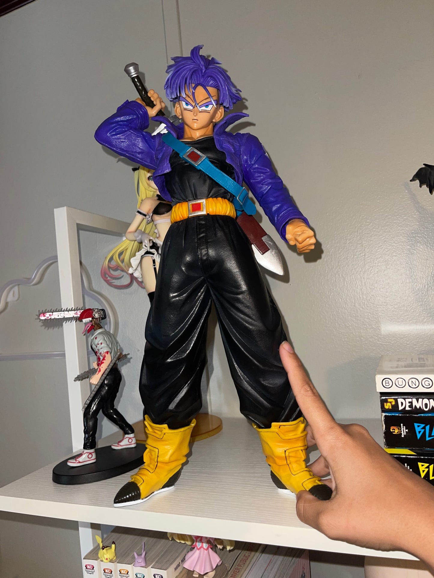 Dragon Ball Z figurine trunk geant 45cm jouet collection manga 2 tête changeable