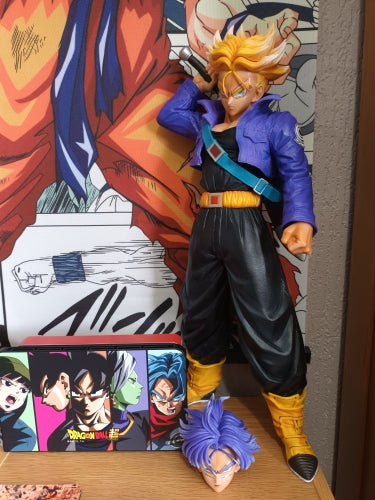 Dragon Ball Z figurine trunk geant 45cm jouet collection manga 2 tête changeable