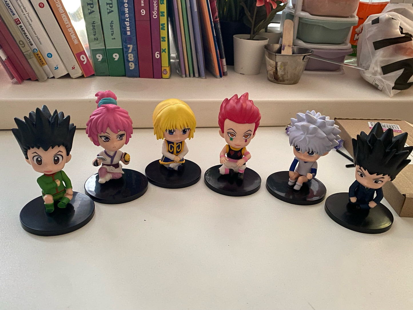 Anime Hunter x Hunter Figure Killua Zoldyck Gon Freecss Action Figure Kurapika Hisoka Kulolo Lushilufelu Figurine Collection Toy