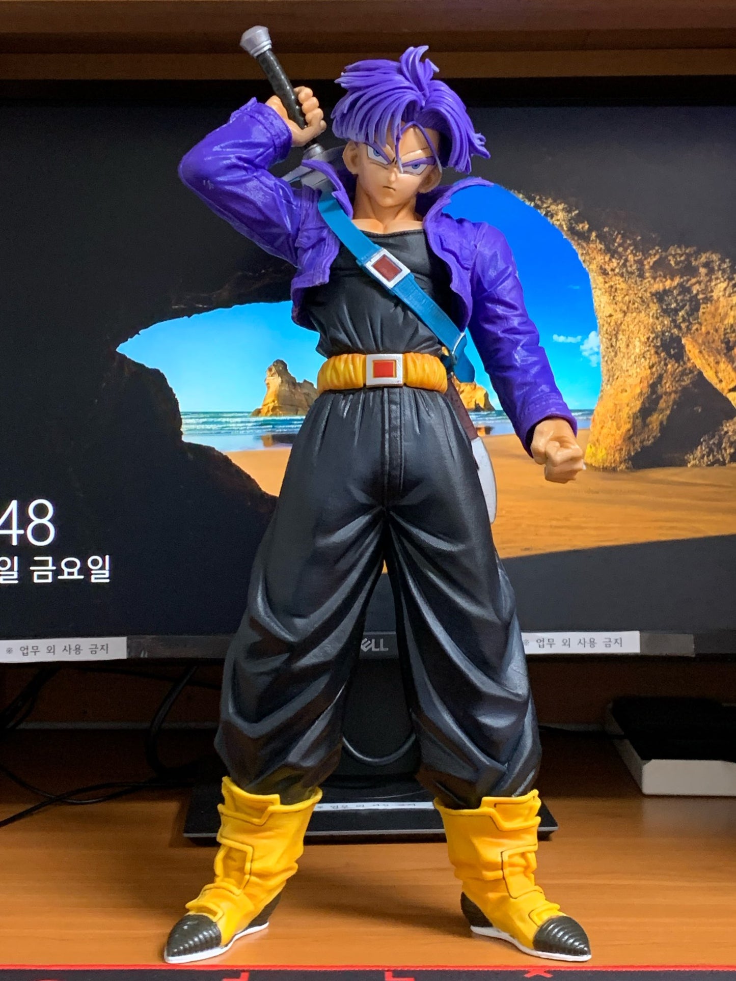 Dragon Ball Z figurine trunk geant 45cm jouet collection manga 2 tête changeable