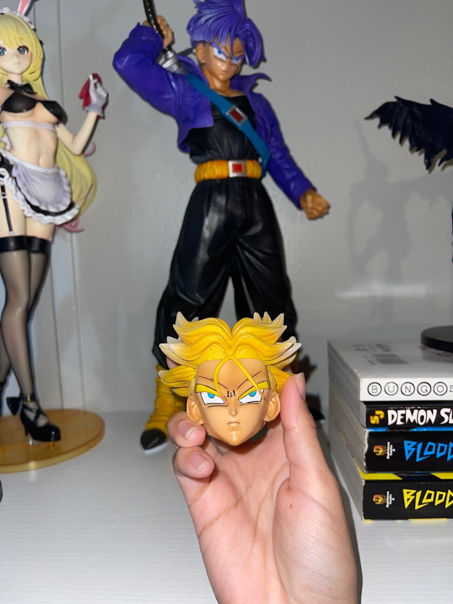 Dragon Ball Z figurine trunk geant 45cm jouet collection manga 2 tête changeable