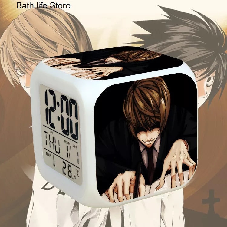 Death note reveil 7 couleurs fonction thermometre veilleuse decoration collection manga