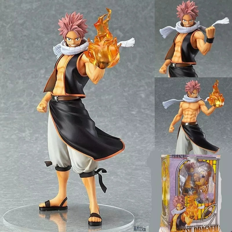 Fairy tail figurine natsu 23cm statuette decoration collection manga