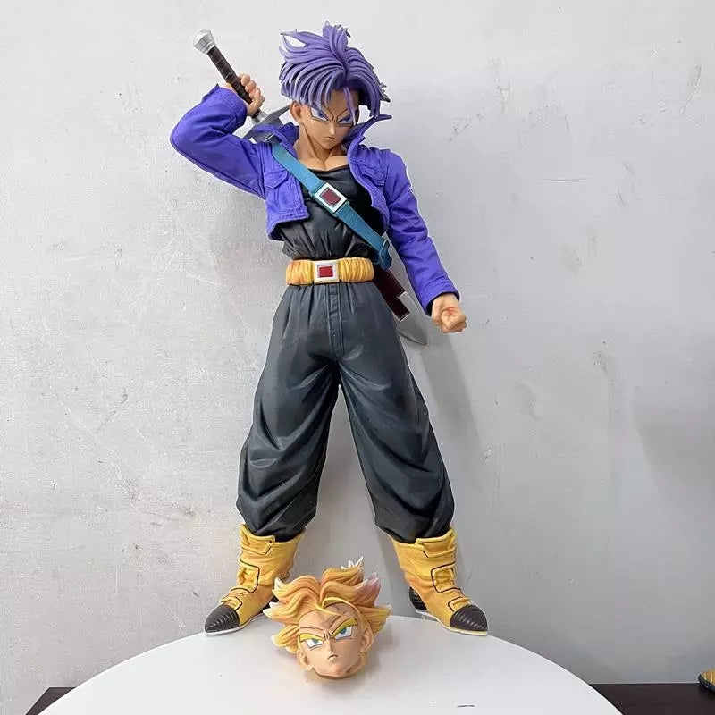 Dragon Ball Z figurine trunk geant 45cm jouet collection manga 2 tête changeable