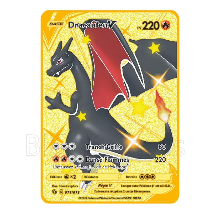 Pokemon cartes metal version francaise 12 pieces