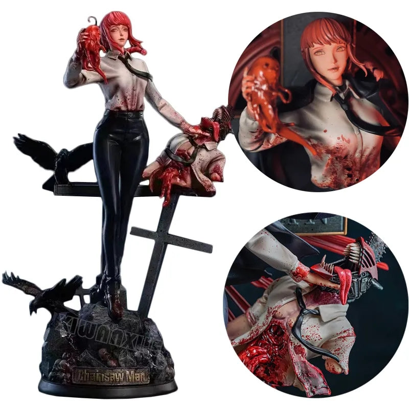 Figurine chainsaw man denji et makima 39cm
2 buste interchangeable