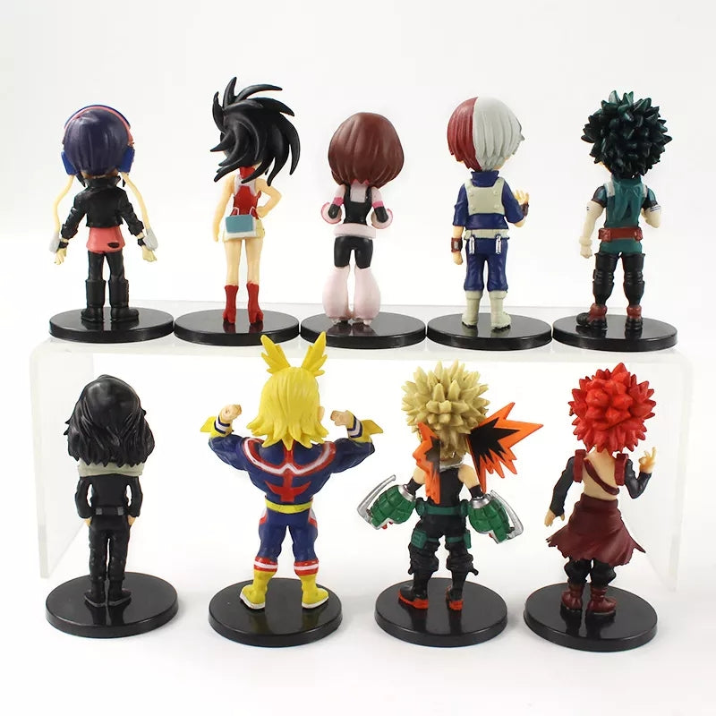 My hero academia lot de 9 figurines shoto midoria deku all might bakugo