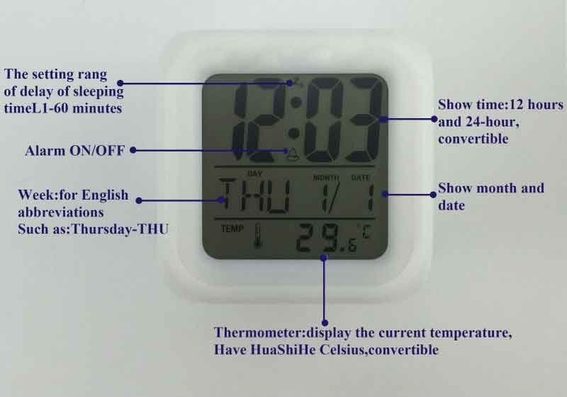 Death note reveil 7 couleurs fonction thermometre veilleuse decoration collection manga