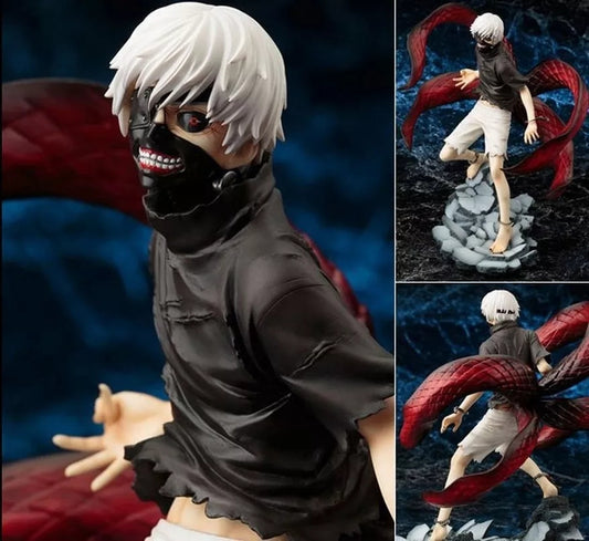 Tokyo ghool figurine ken kaneki statuette collection manga tete interchangeable 24cm