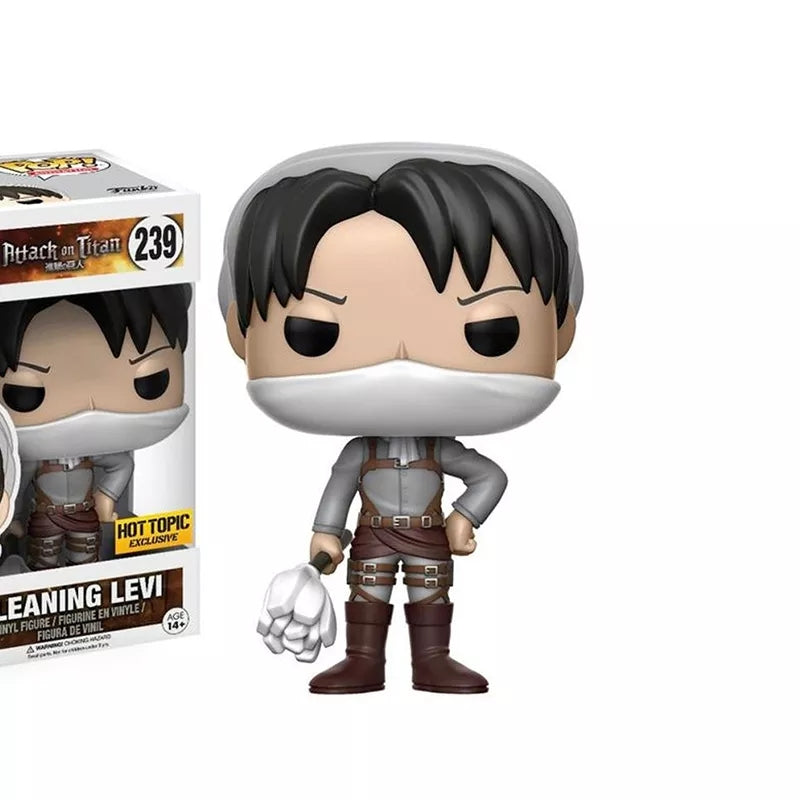 Funko pop l'atraque des titans figurine levi eren ou mikasa
