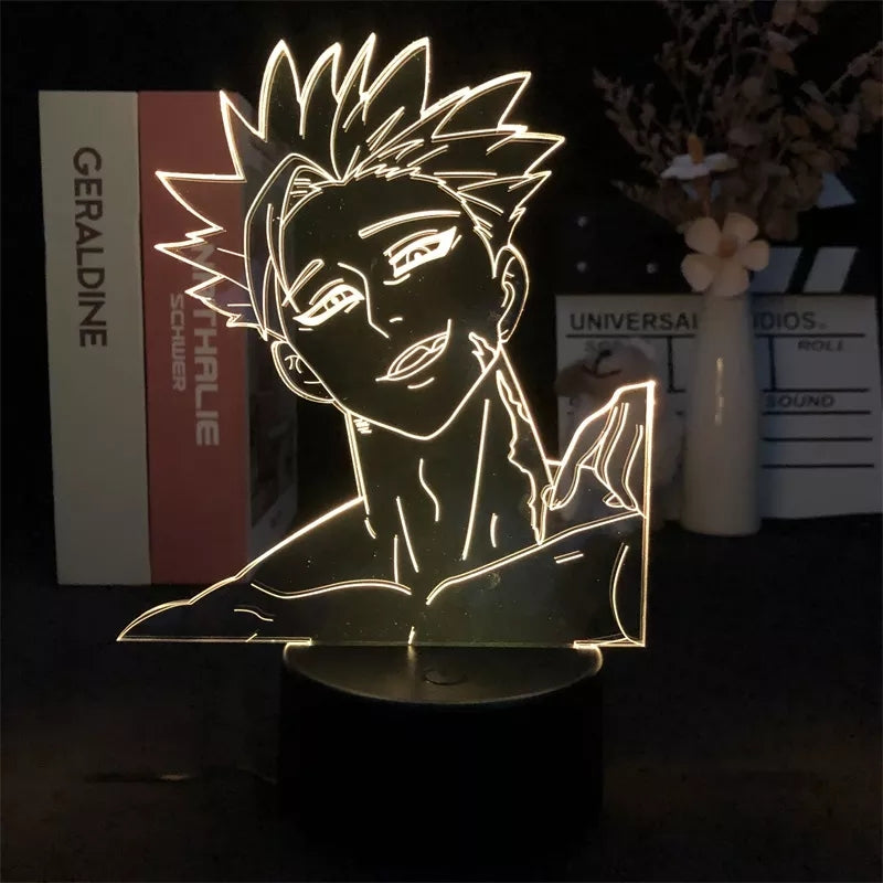 Sevens deadly sins veilleuse 16 couleurs lampe led decoration manga meliodas ban