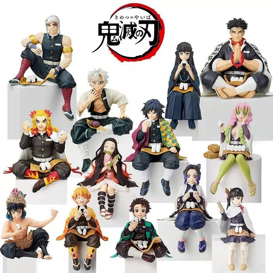 Figurine demon slayer assis statuette decoration collection manga