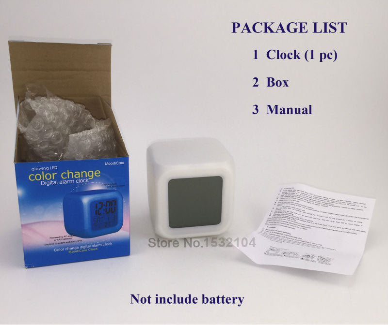 Reveil one punch man led 7 couleurs veilleuse et thermometre