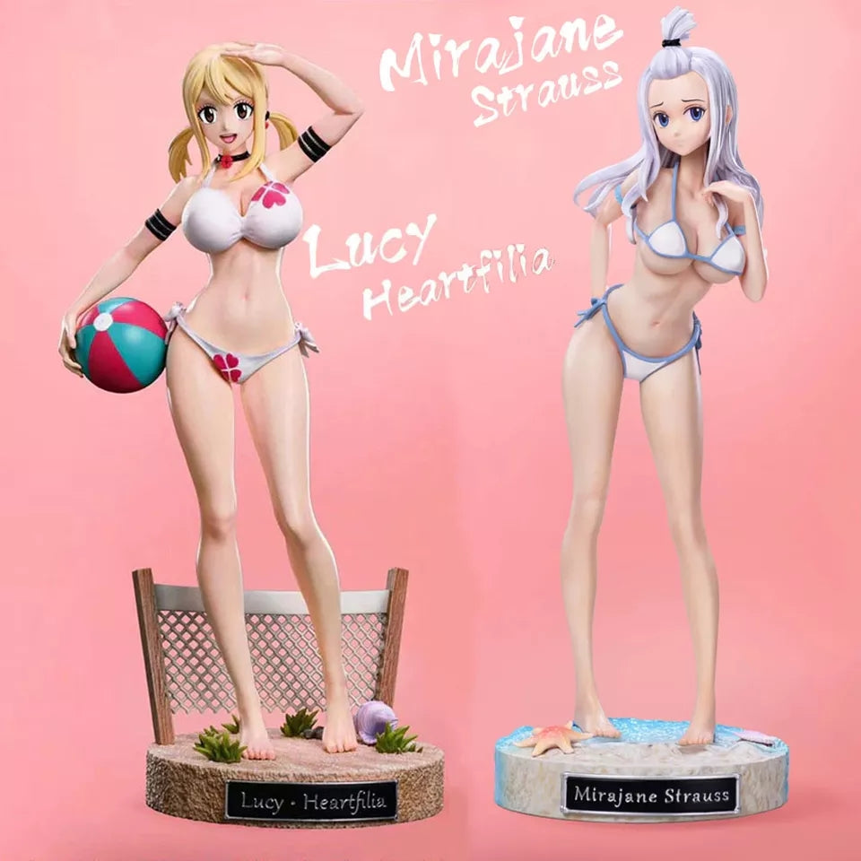 Fairy tail figurine sexy  mirajane strauss  maillot de bain detachable 27 cm