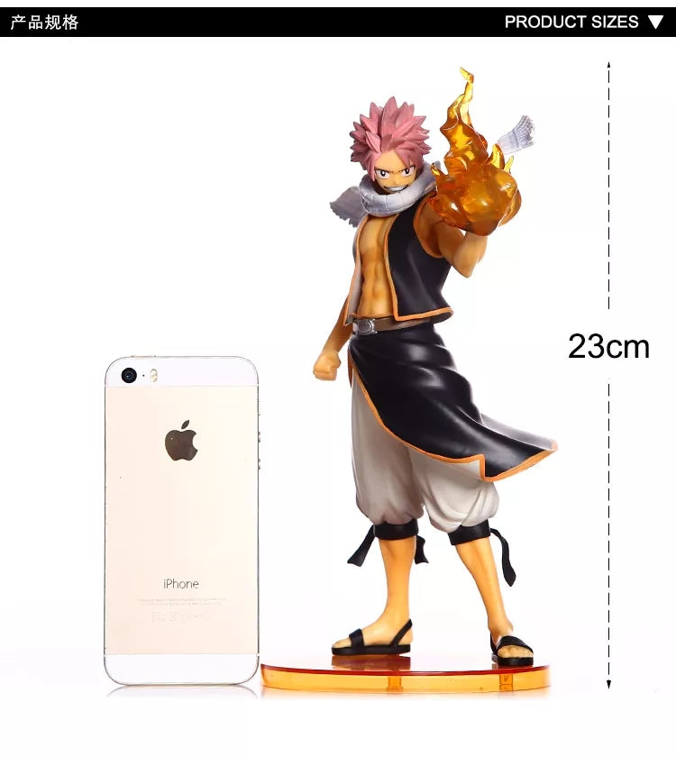 Fairy tail figurine natsu 23cm statuette decoration collection manga