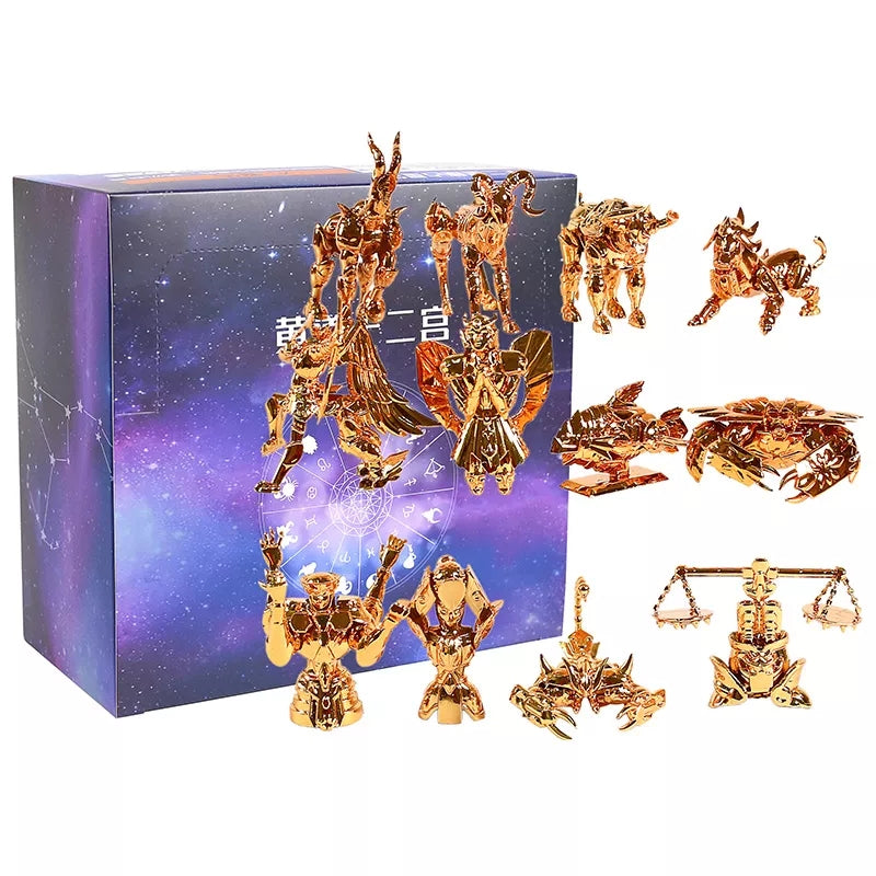 Figurine saint seiya les 12 armures des chevaliers d'or 3 a 6cm
