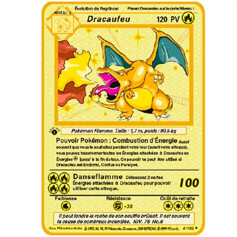 Pokemon cartes metal version francaise 12 pieces