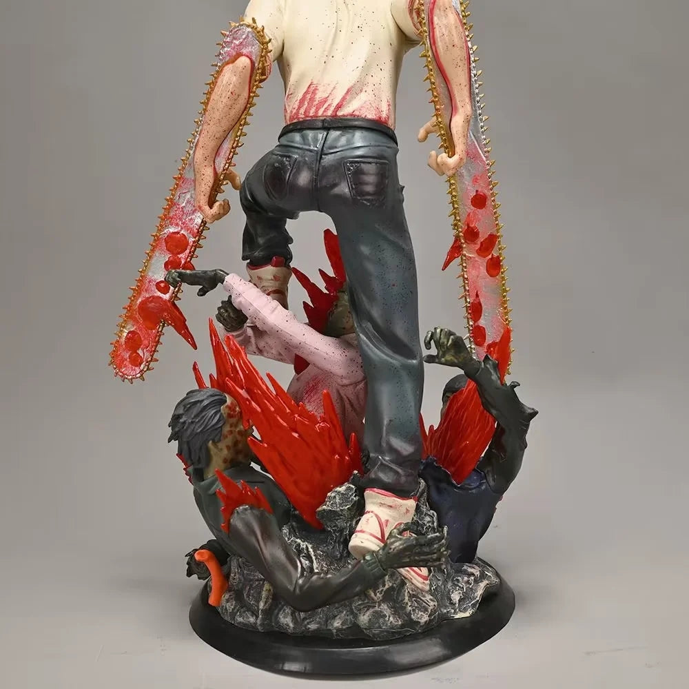 Figurine chainsaw man denji double corp interchangeable