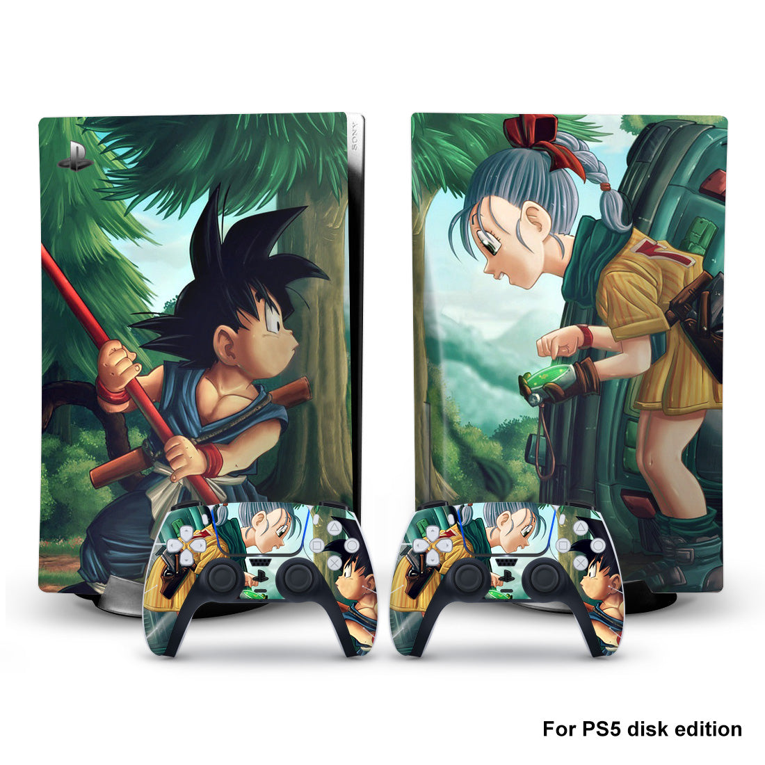 Skin dragon ball Ps5 autocollant vinyle pour manette et console playstation 5