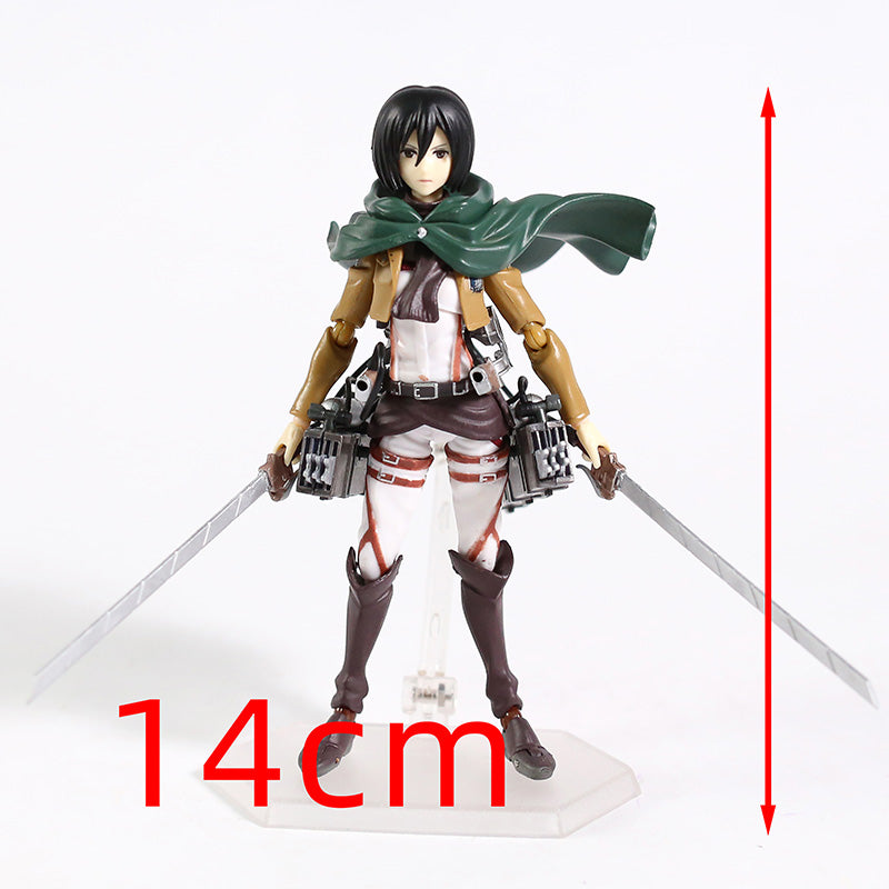 Figurine mikasa l'attaque des titans statuette collection manga shingeki no kyojin