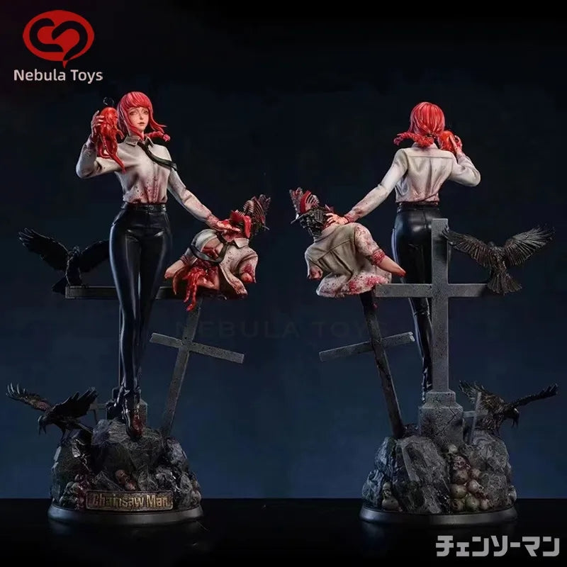 Figurine chainsaw man denji et makima 39cm
2 buste interchangeable