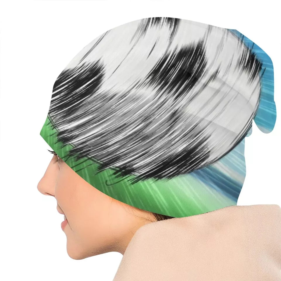 Bonnet captain tsubasa en tricot chaud protection sport d'hiver olive et tom