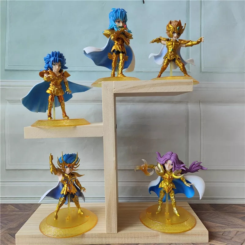 Figurines saint seiya lot de 5 pieces chevalier d'or 10cm