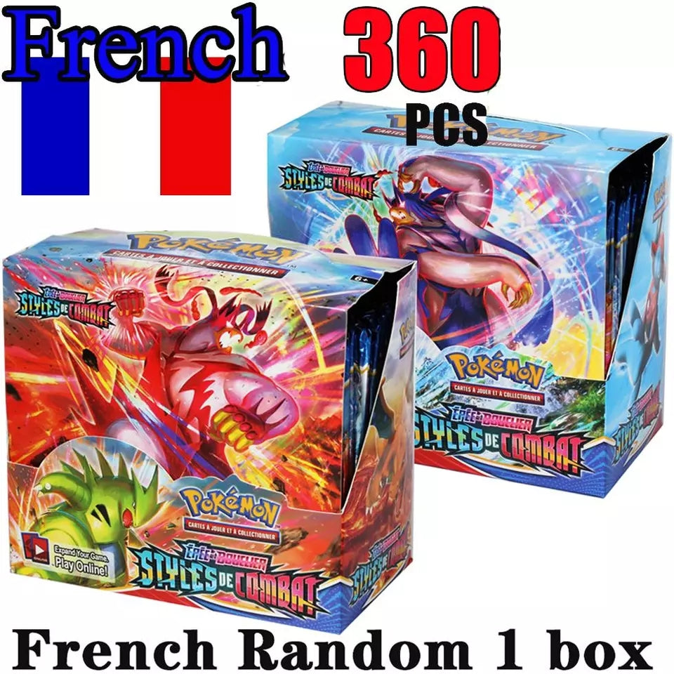 Carte pokemon pack booster complet scéllé 36 sachets de 10 cartes versions francaises