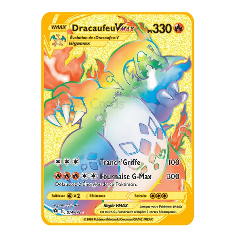 Pokemon cartes metal version francaise 12 pieces